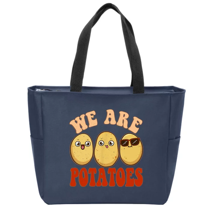 We Are Potatoes Root Vegetable Vegan Lover Keto Zip Tote Bag