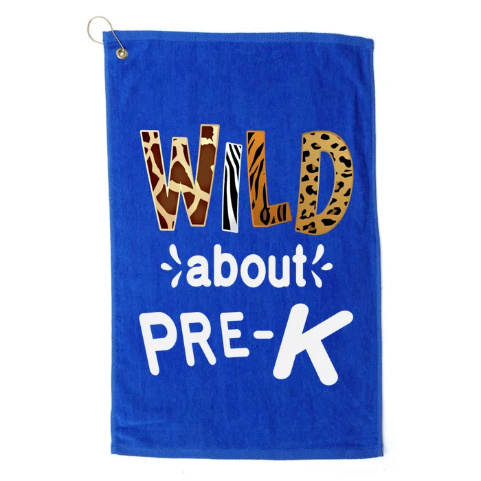 Wild About Pregiftk Teacher Student First Day Of Kindergarten Gift Platinum Collection Golf Towel