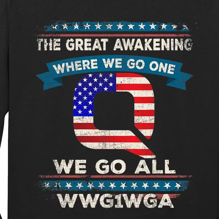 We Are Q | QAnon Flag WWG1WGA Q Anon Long Sleeve Shirt