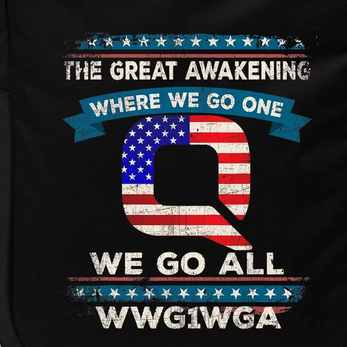 We Are Q | QAnon Flag WWG1WGA Q Anon Impact Tech Backpack