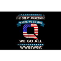 We Are Q | QAnon Flag WWG1WGA Q Anon Bumper Sticker