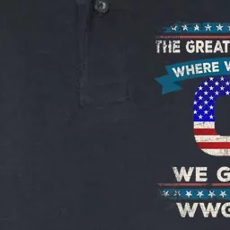 We Are Q | QAnon Flag WWG1WGA Q Anon Softstyle Adult Sport Polo