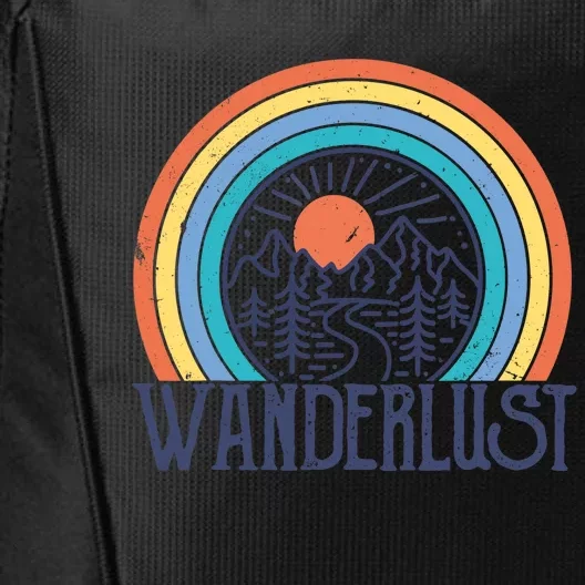 Wander-lust Adventure Road Trip Vacation Travelling Tee City Backpack