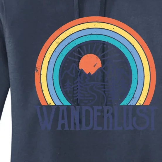 Wander-lust Adventure Road Trip Vacation Travelling Tee Women's Pullover Hoodie