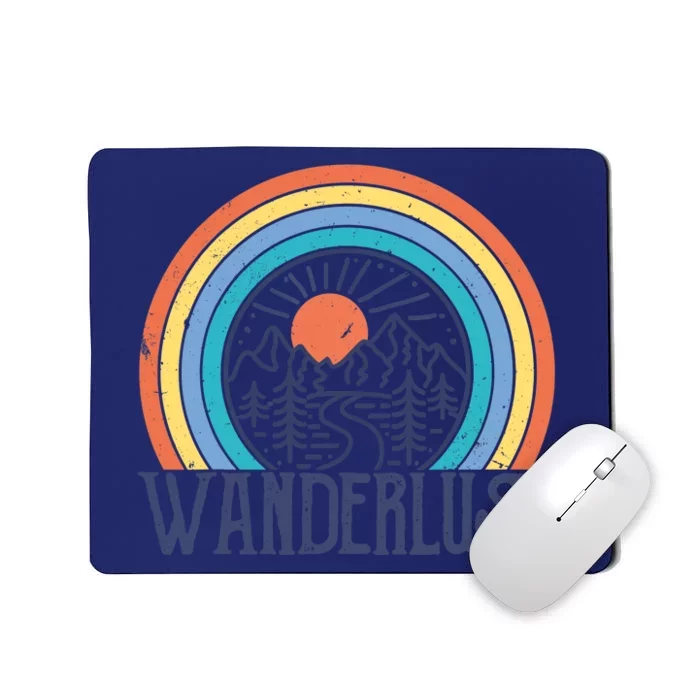 Wander-lust Adventure Road Trip Vacation Travelling Tee Mousepad