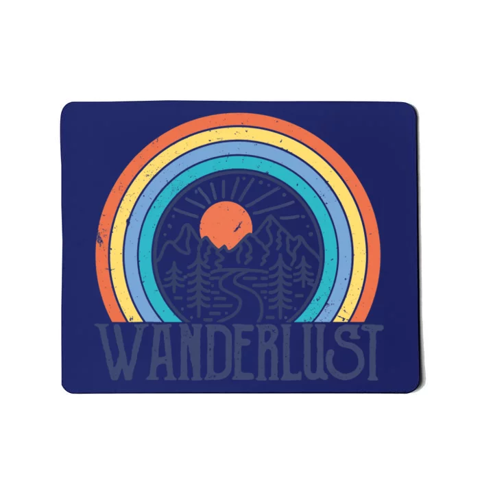 Wander-lust Adventure Road Trip Vacation Travelling Tee Mousepad