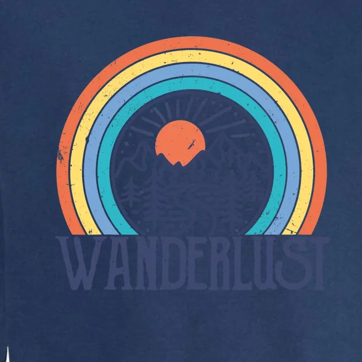 Wander-lust Adventure Road Trip Vacation Travelling Tee Garment-Dyed Sweatshirt