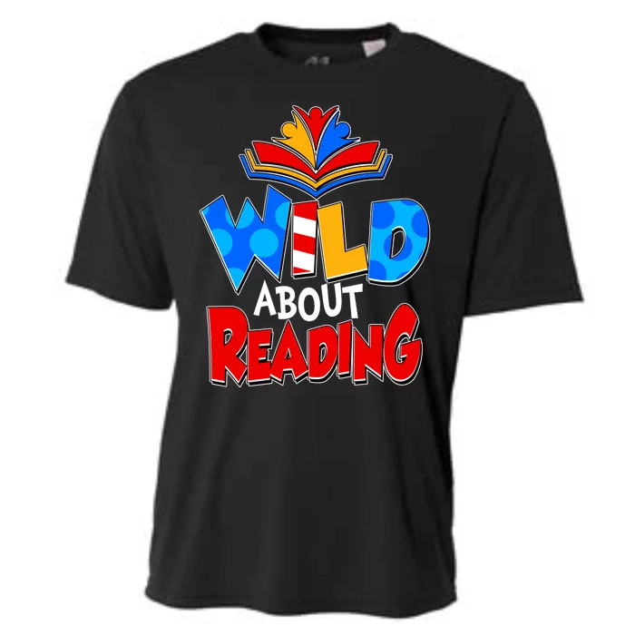 Wild About Reading Book Lover Reading Fan Cooling Performance Crew T-Shirt