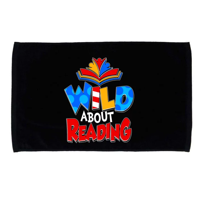 Wild About Reading Book Lover Reading Fan Microfiber Hand Towel