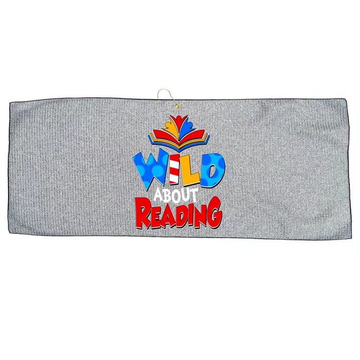 Wild About Reading Book Lover Reading Fan Large Microfiber Waffle Golf Towel