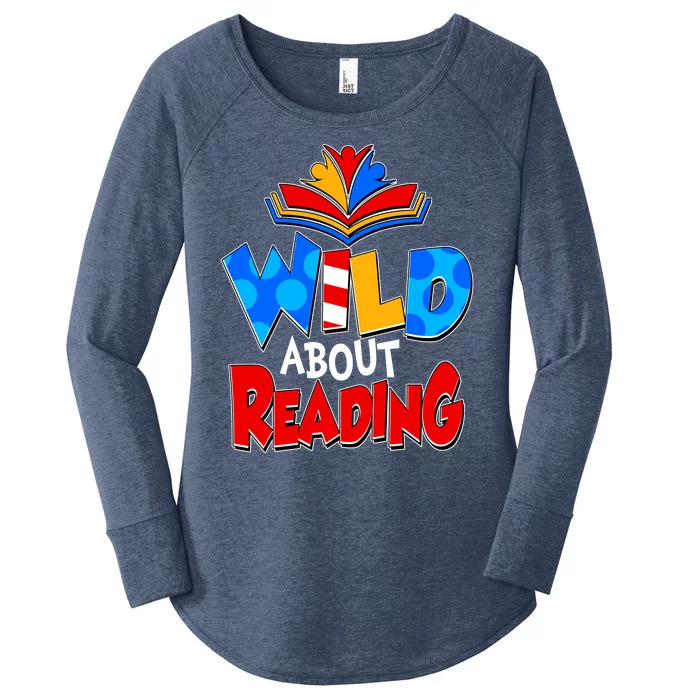 Wild About Reading Book Lover Reading Fan Women's Perfect Tri Tunic Long Sleeve Shirt