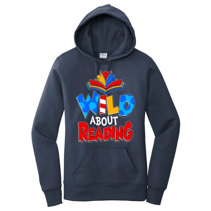 Wild About Reading Book Lover Reading Fan Women's Pullover Hoodie