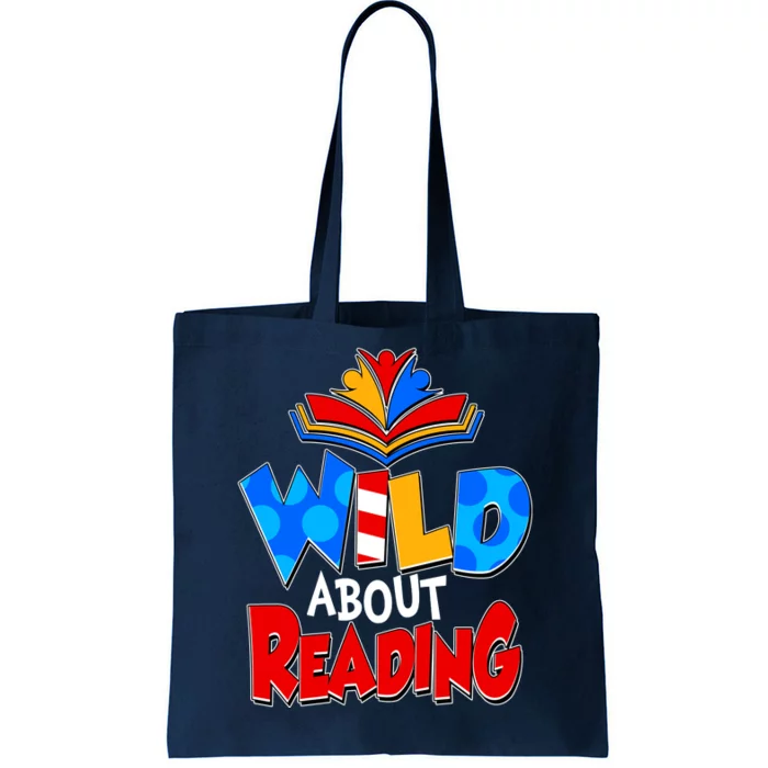 Wild About Reading Book Lover Reading Fan Tote Bag