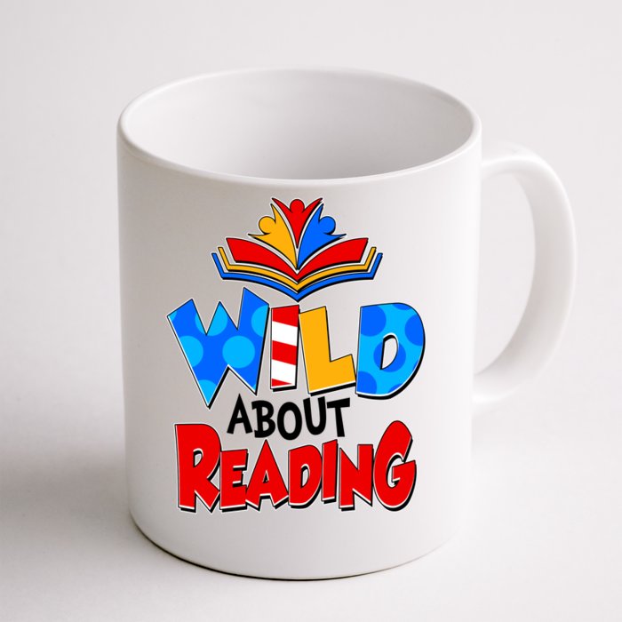 Wild About Reading Book Lover Reading Fan Front & Back Coffee Mug