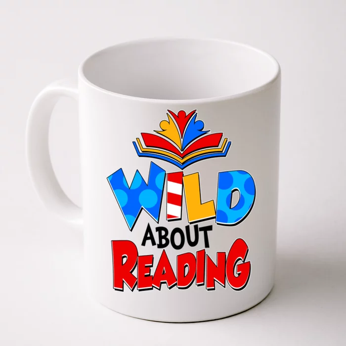 Wild About Reading Book Lover Reading Fan Front & Back Coffee Mug