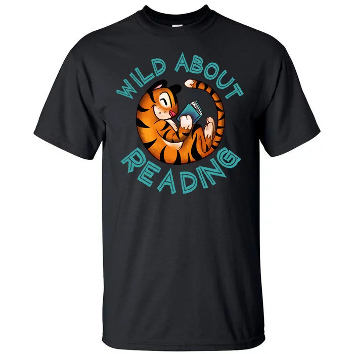 Wild About Reading Tiger Tall T-Shirt