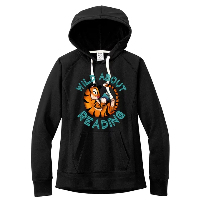 Wild About Reading Tiger Women's Fleece Hoodie