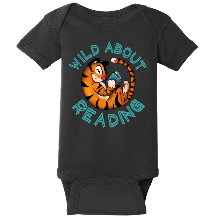 Wild About Reading Tiger Baby Bodysuit