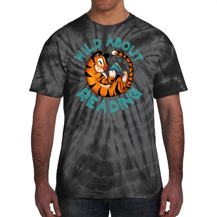 Wild About Reading Tiger Tie-Dye T-Shirt