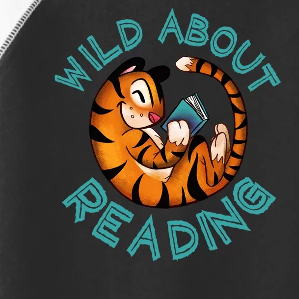 Wild About Reading Tiger Toddler Fine Jersey T-Shirt