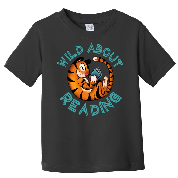 Wild About Reading Tiger Toddler T-Shirt