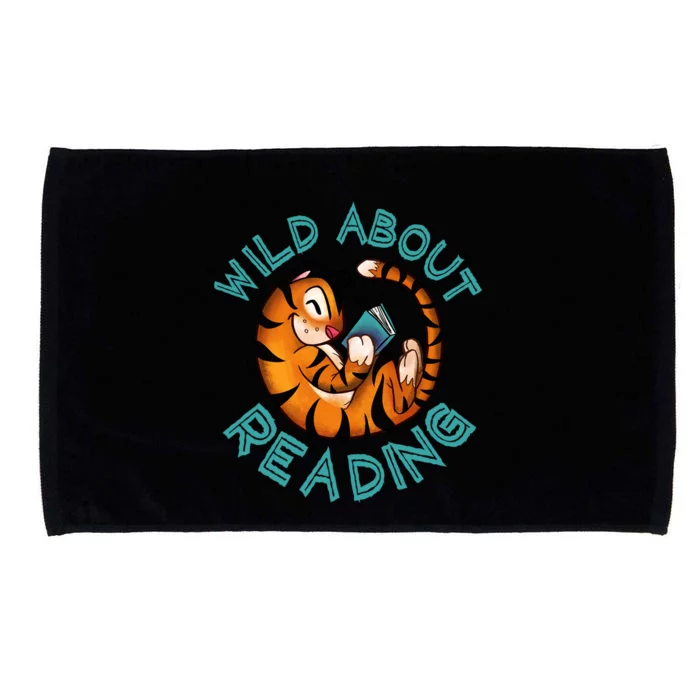 Wild About Reading Tiger Microfiber Hand Towel