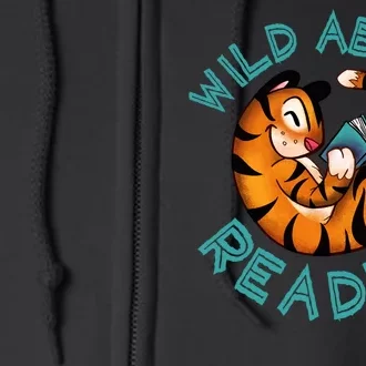 Wild About Reading Tiger Full Zip Hoodie