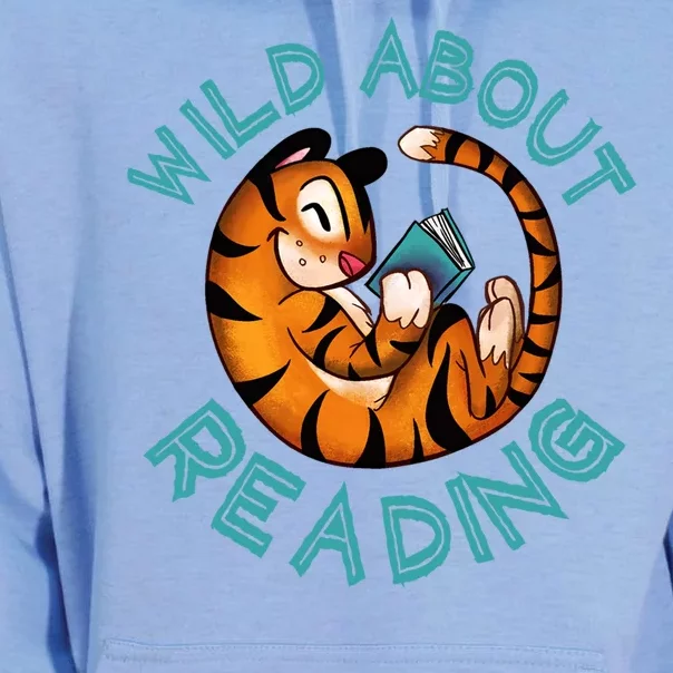 Wild About Reading Tiger Unisex Surf Hoodie