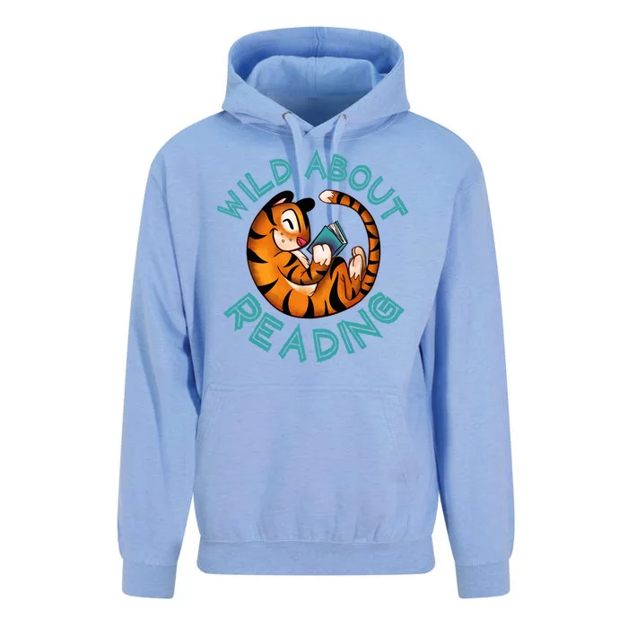 Wild About Reading Tiger Unisex Surf Hoodie