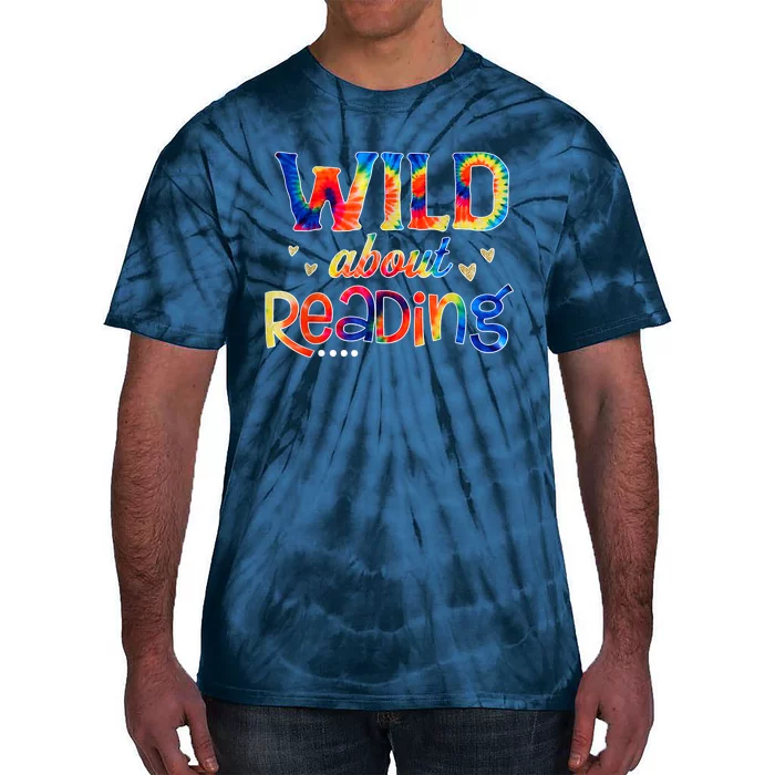 Wild About Reading Tie Dye Reading Books Funny Tie-Dye T-Shirt