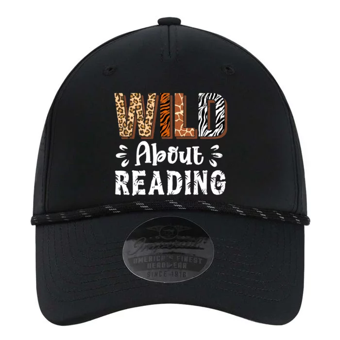 Wild About Reading Books Reader Lover Animals Leopard Zebra Performance The Dyno Cap