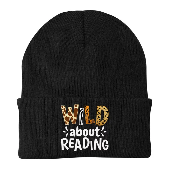 Wild About Reading Reading Books And Bookworm Library Day Knit Cap Winter Beanie