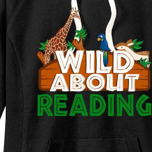 Wild About Reading Animals Women's Fleece Hoodie