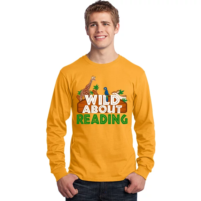 Wild About Reading Animals Long Sleeve Shirt