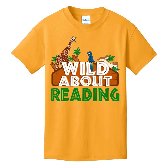 Wild About Reading Animals Kids T-Shirt