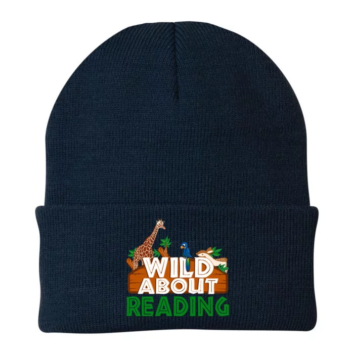 Wild About Reading Animals Knit Cap Winter Beanie