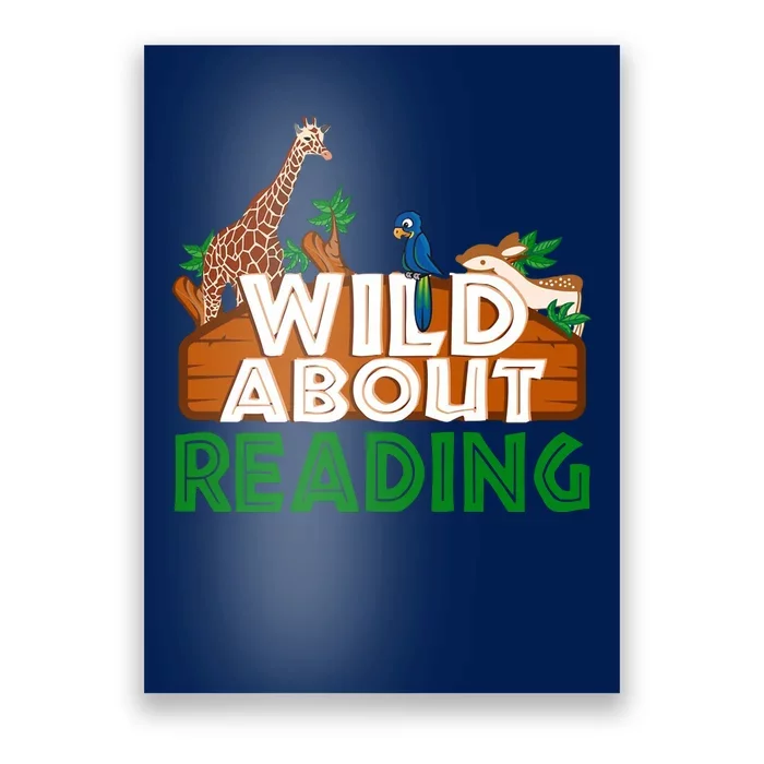 Wild About Reading Animals Poster