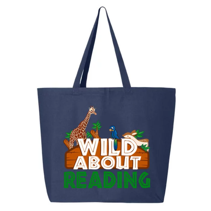 Wild About Reading Animals 25L Jumbo Tote