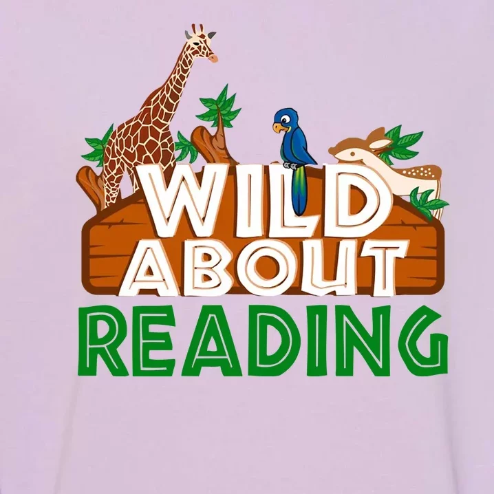 Wild About Reading Animals Garment-Dyed Sweatshirt