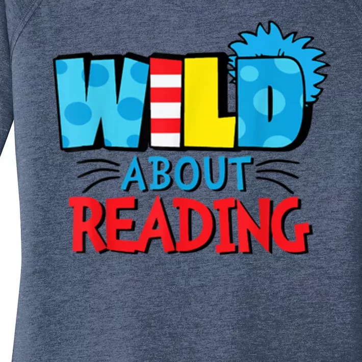 Wild About Reading Dr Teacher Women's Perfect Tri Tunic Long Sleeve Shirt