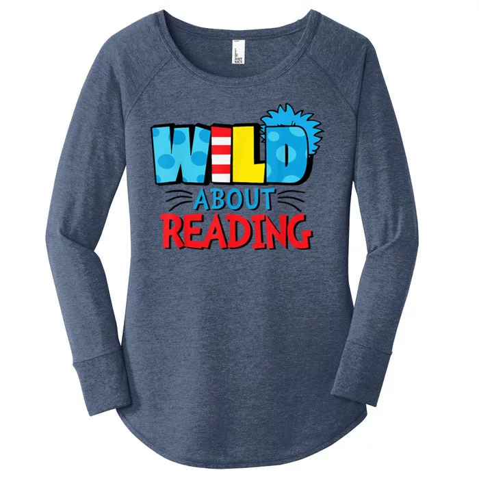 Wild About Reading Dr Teacher Women's Perfect Tri Tunic Long Sleeve Shirt