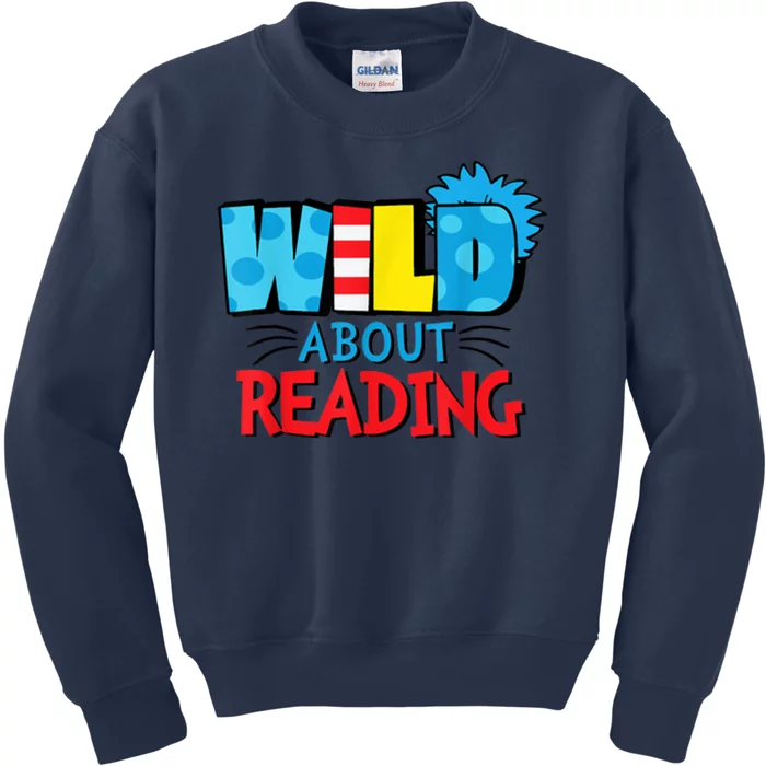 Wild About Reading Dr Teacher Kids Sweatshirt