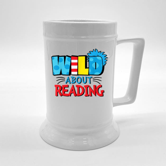 Wild About Reading Dr Teacher Front & Back Beer Stein