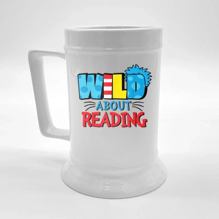 Wild About Reading Dr Teacher Front & Back Beer Stein