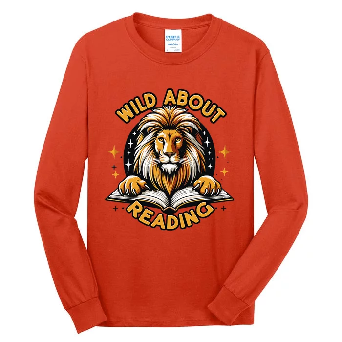 Wild About Reading Lion For Teachers & Students Tall Long Sleeve T-Shirt