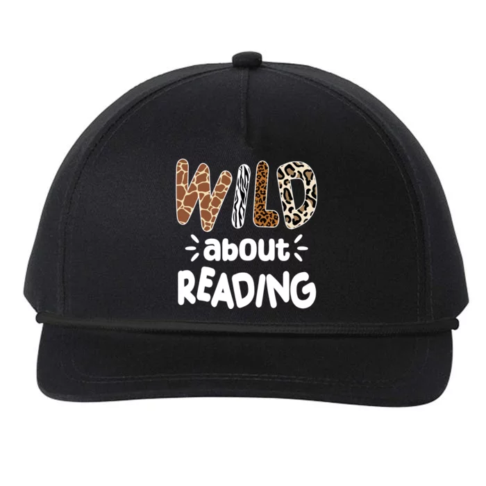 Wild About Reading Animal Print Snapback Five-Panel Rope Hat