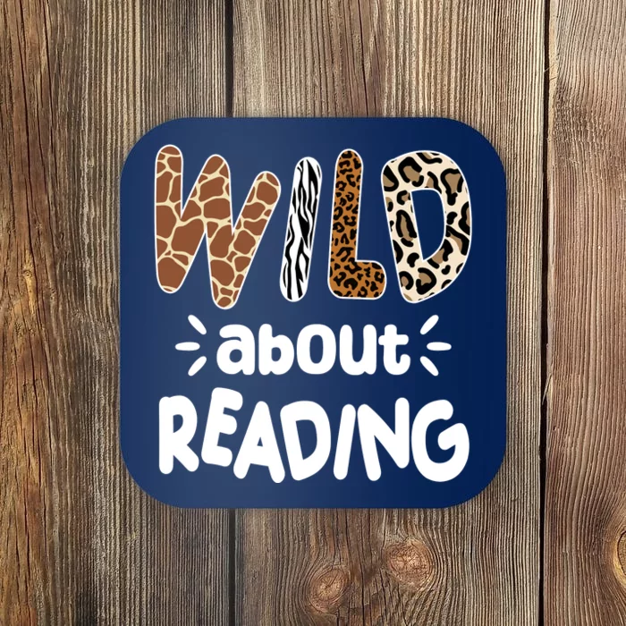 Wild About Reading Animal Print Coaster