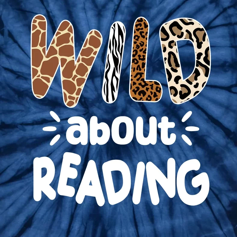 Wild About Reading Animal Print Tie-Dye T-Shirt