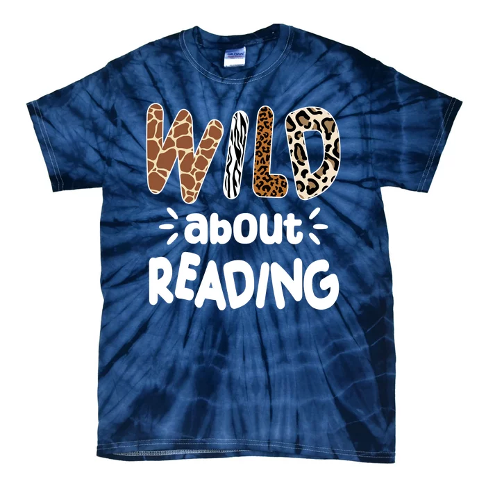 Wild About Reading Animal Print Tie-Dye T-Shirt