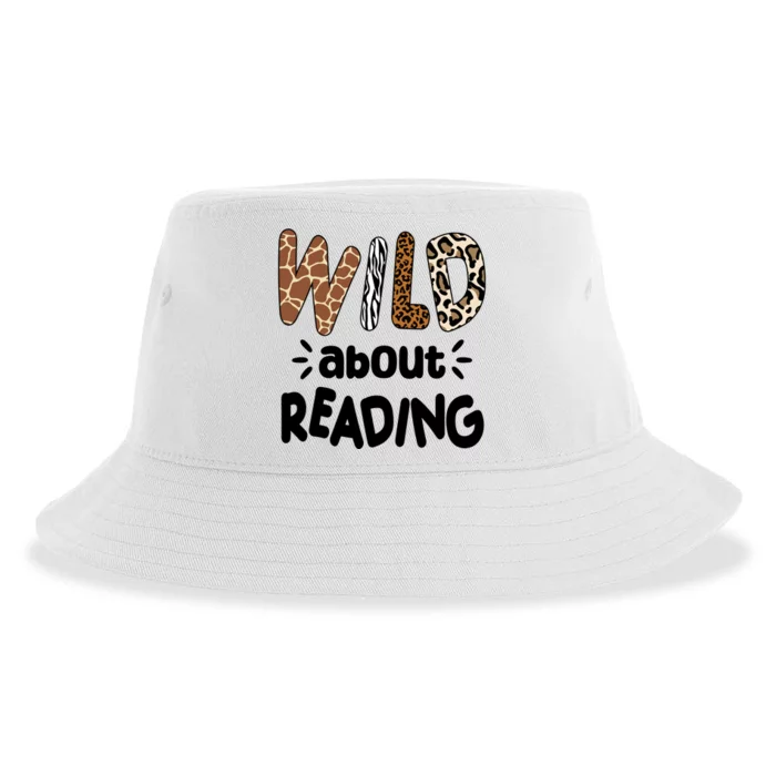 Wild About Reading Animal Print Sustainable Bucket Hat